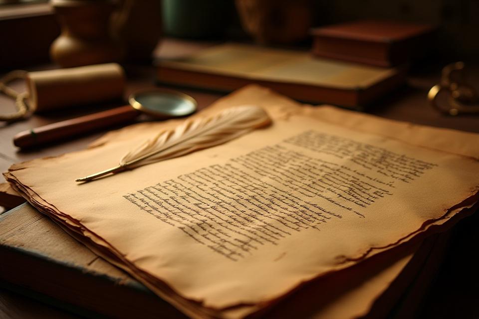 Ancient Indian manuscripts and historical learning materials